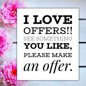 Excepting All Reasonable Offers